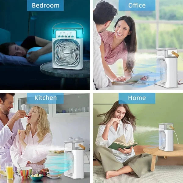 Portable Air Cooler Mist Fan with LED Light