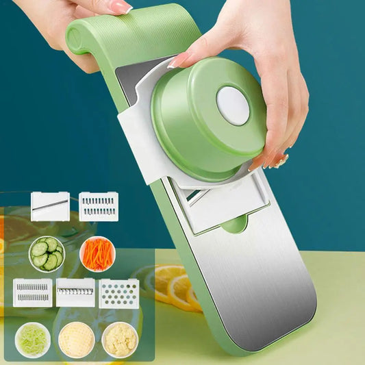 5in1 Vegetable Cutter Stainless Steel Multifunctional Grater For Vegetables Slicers