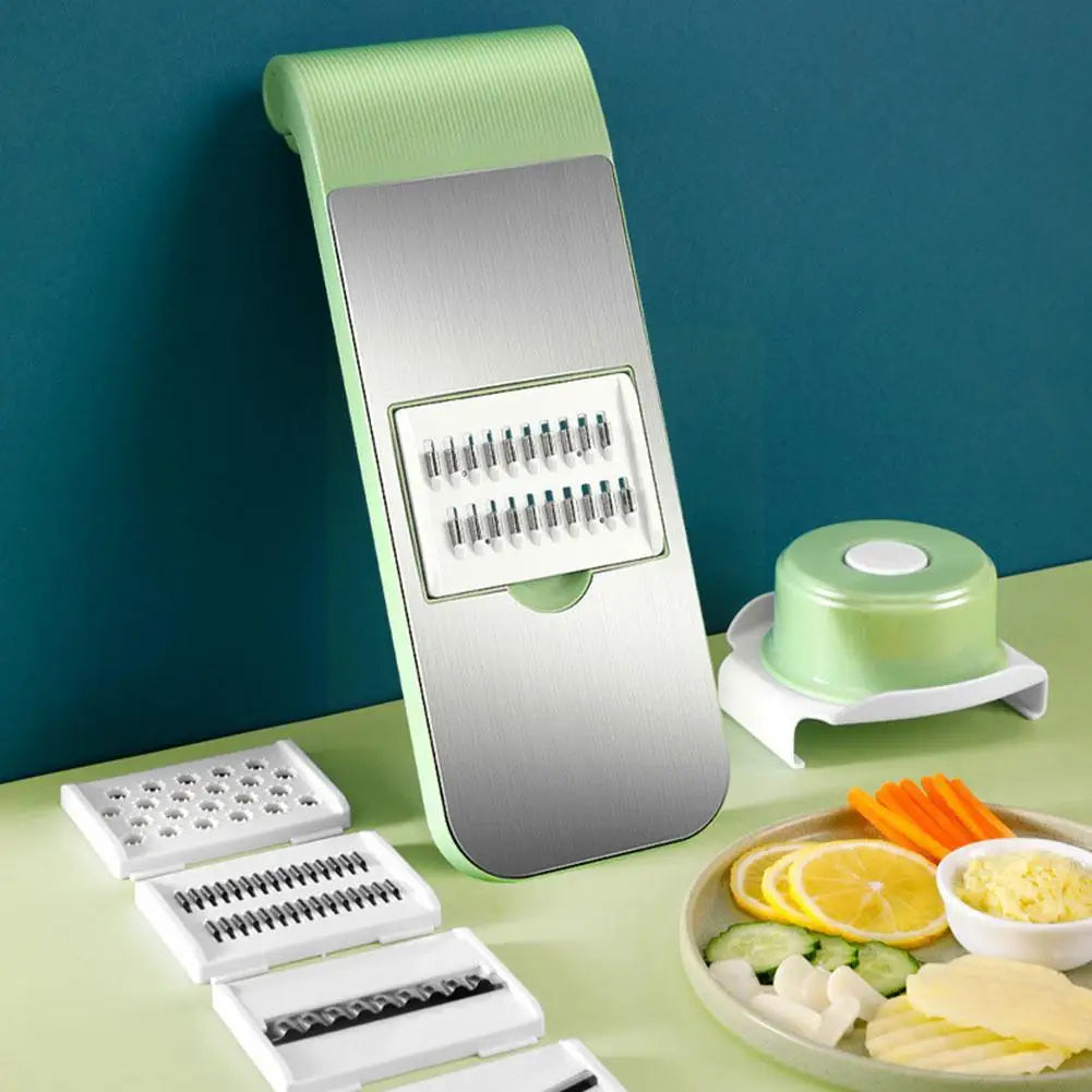 5in1 Vegetable Cutter Stainless Steel Multifunctional Grater For Vegetables Slicers