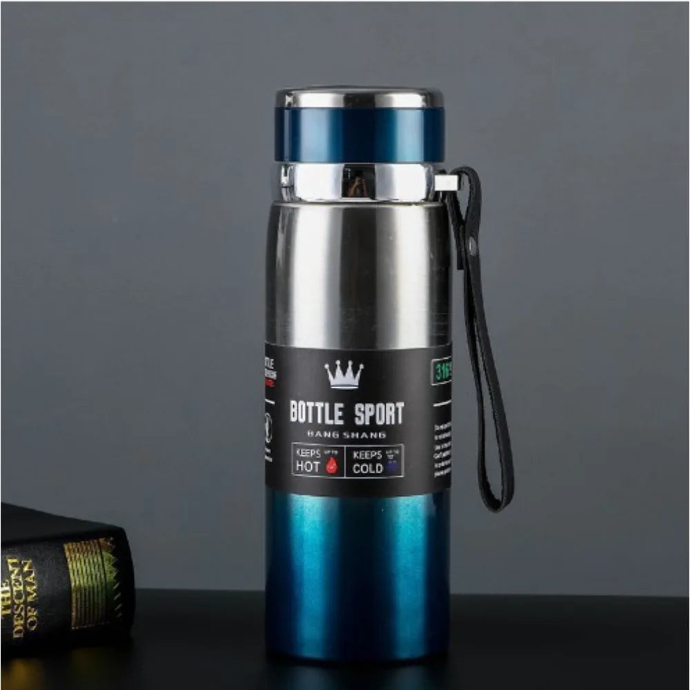 316 Stainless Steel, 1L Thermos Flask for Water, Tea and Coffee, Cold and Hot Thermos Flask, Stainless Steel Thermos Flask Mugs