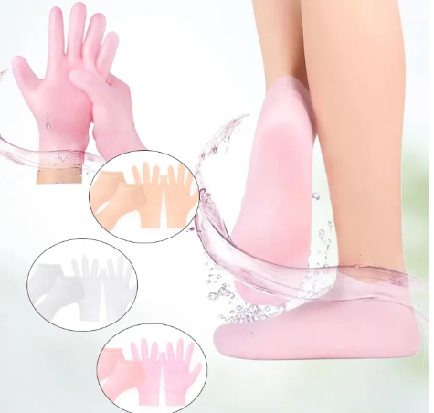 Silicone Moisturizing Gel Socks & Gloves Dead Skin Remove Protector