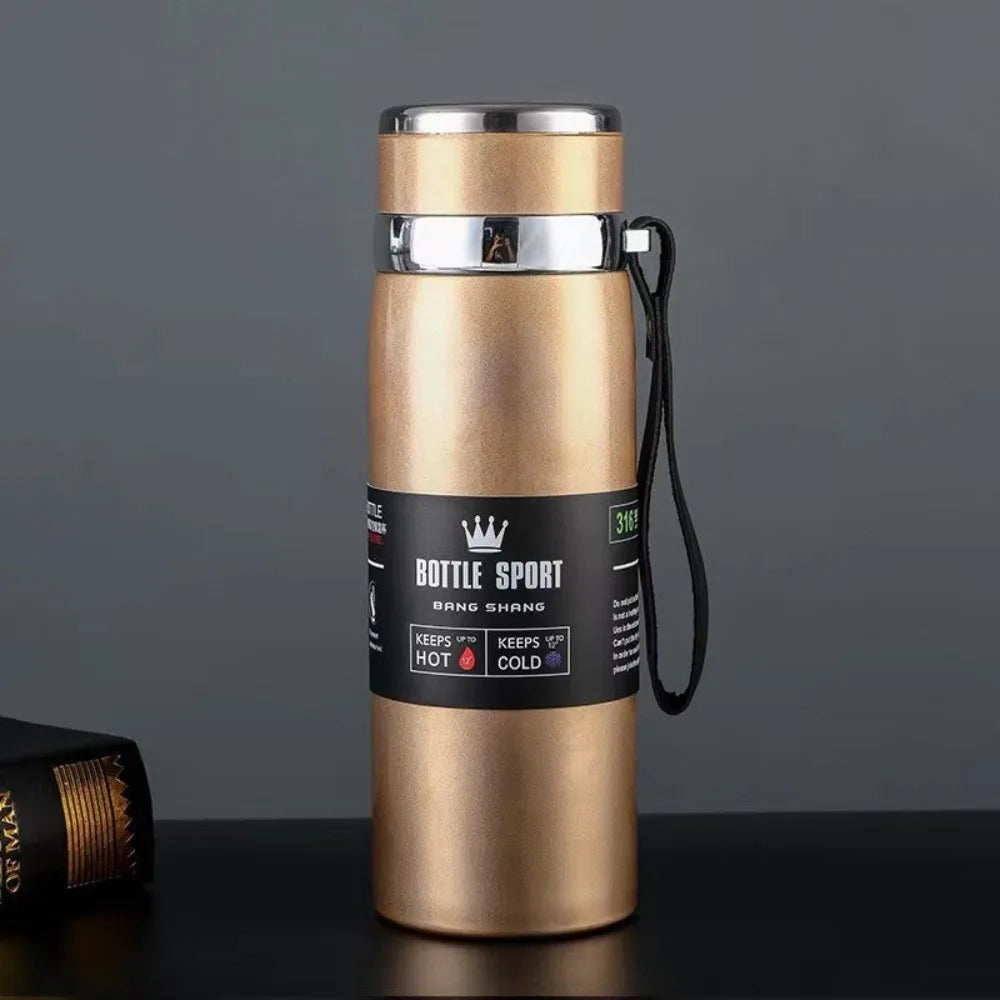 316 Stainless Steel, 1L Thermos Flask for Water, Tea and Coffee, Cold and Hot Thermos Flask, Stainless Steel Thermos Flask Mugs
