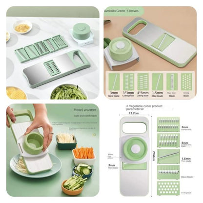 5in1 Vegetable Cutter Stainless Steel Multifunctional Grater For Vegetables Slicers