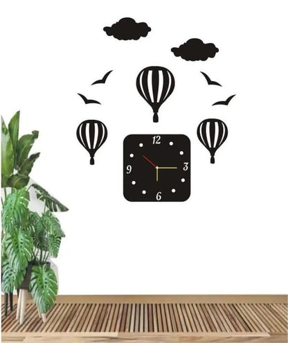 Air Baloon Eagle 3d Bird Design Wooden Wall Clock