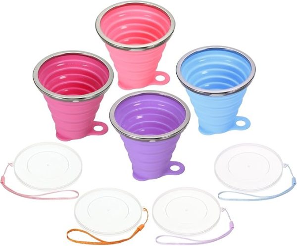 Cute Telescopic Collapsible Silicone Foldable Cup / Water Bottle (random Color)