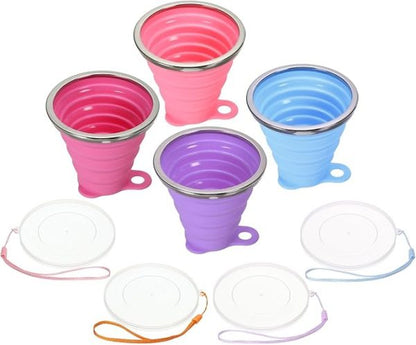 Cute Telescopic Collapsible Silicone Foldable Cup / Water Bottle (random Color)