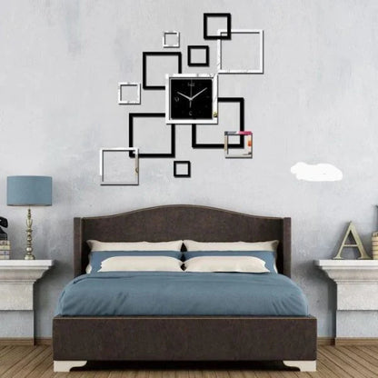 3d Acrylic Dm01 Clock / Mirror Effect Ring Wall Clock Modern Design