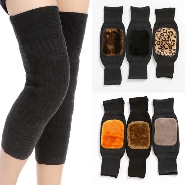 Knee Warmer Woolen Knee Cap For Men And Women (random Design)