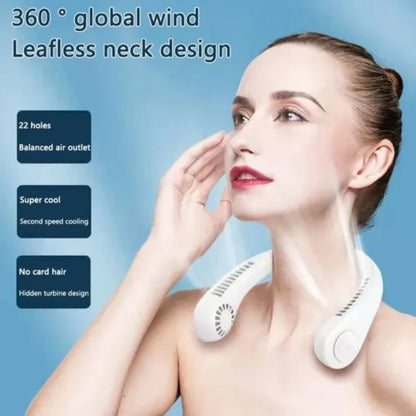 Rechargeable Portable Hanging Neck Fan