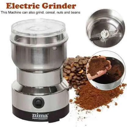 Mini Electric Grinder Stainless Steel For Coffee Beans, Spices, Masala