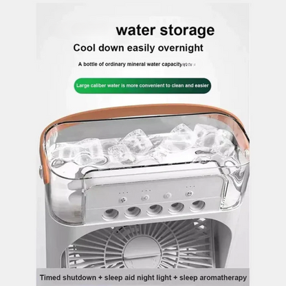 Portable Air Cooler Mist Fan with LED Light