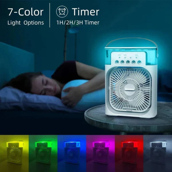 Portable Air Cooler Mist Fan with LED Light