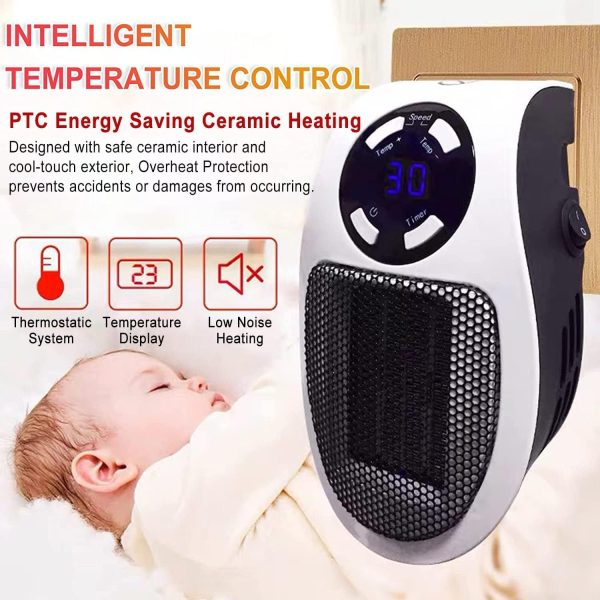 Portable Electric Ceramic Heater – Energy-Saving Fan for Winter