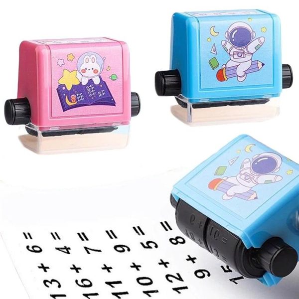 Roller Addition And Subtraction Pupils Maths Math Practice Number Rolling Stamp