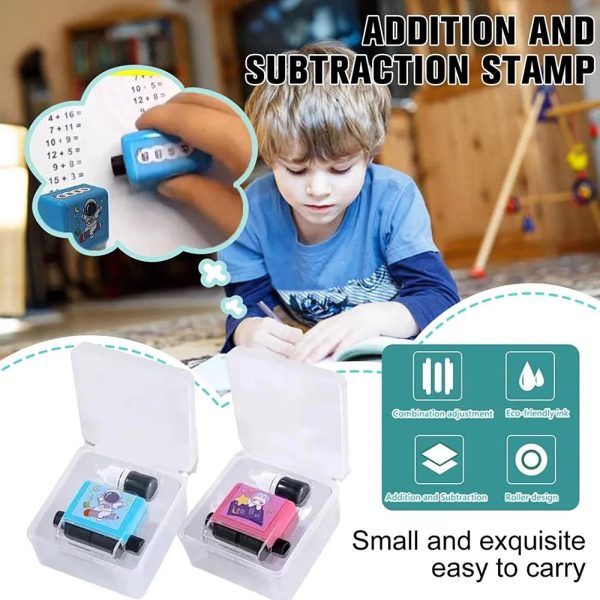 Roller Addition And Subtraction Pupils Maths Math Practice Number Rolling Stamp